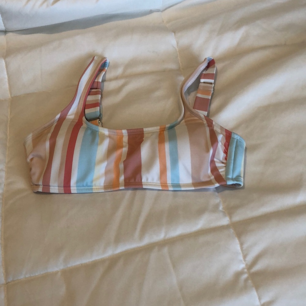 Xhilaration Striped Swim Top NWOT - Picture 1 of 7